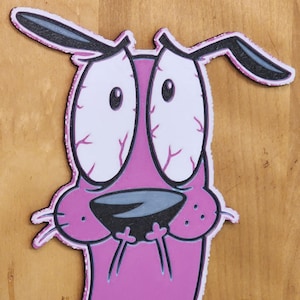 Courage the Cowardly Dog Wall Art - Courage Wall Print - Cartoon Network Themed Wall Decor