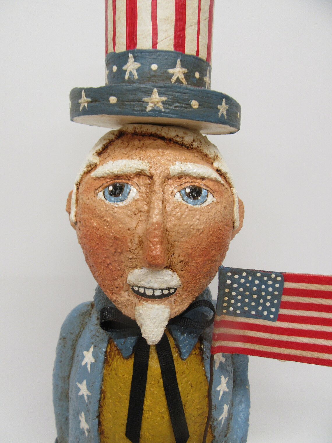 Uncle Sam Folk Art Uncle Sam Primitive Uncle Sam Uncle Etsy
