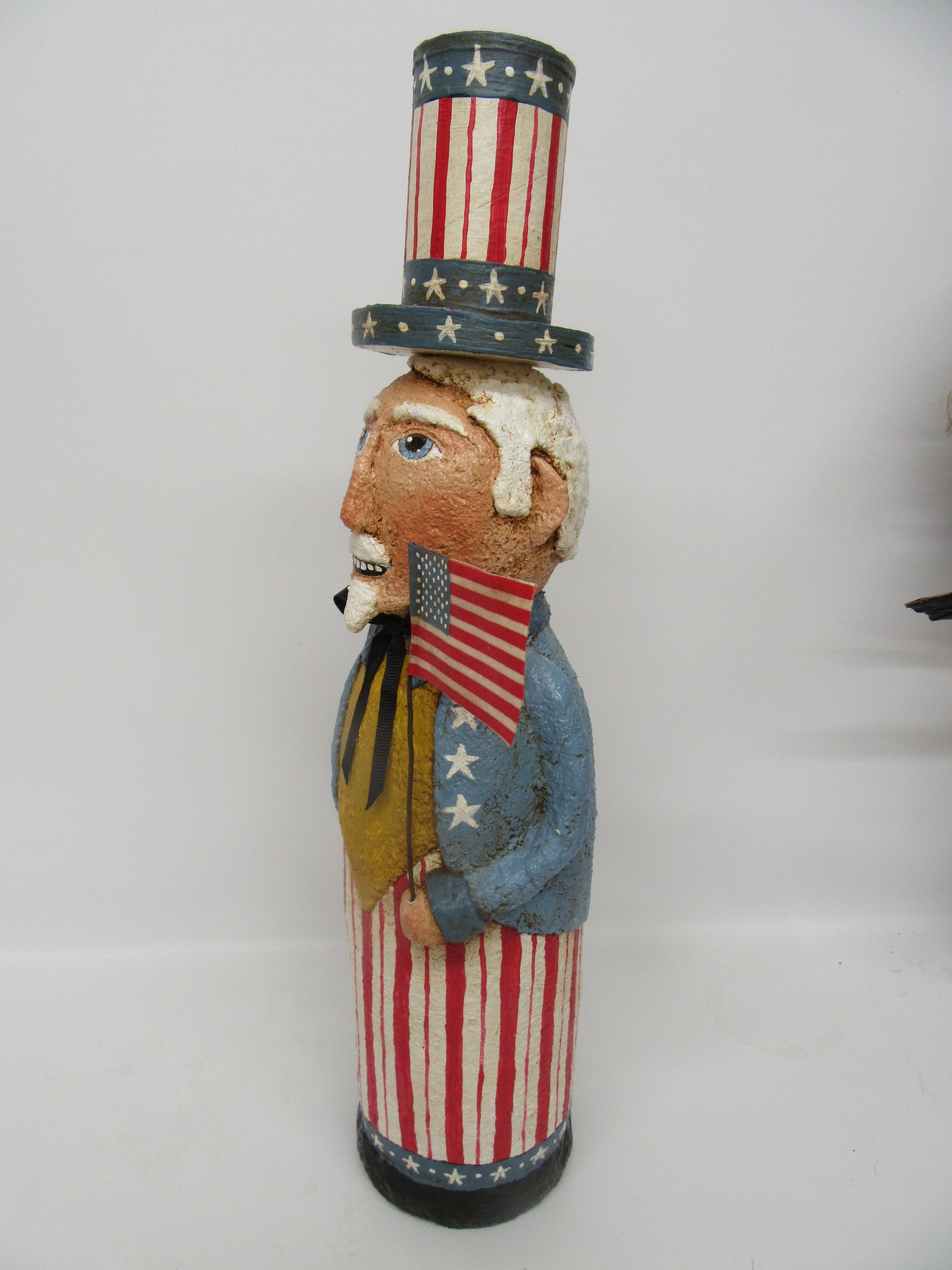 Uncle Sam Folk Art Uncle Sam Primitive Uncle Sam Uncle Etsy