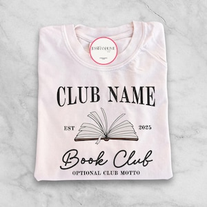 Comfort Colors Book Club Personalized Custom Bookish Shirt, Personal Gift For Book Lovers, Gift Reading Club Group Gifts For Bookworm