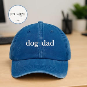 Bestickter Hund Papa Baseballmütze, cooler Papa bestickter Hut, Vatertagsgeschenk, bestes Papa-Hemd, Lieblingspapa-Geschenk, Geschenk für coolen Papa