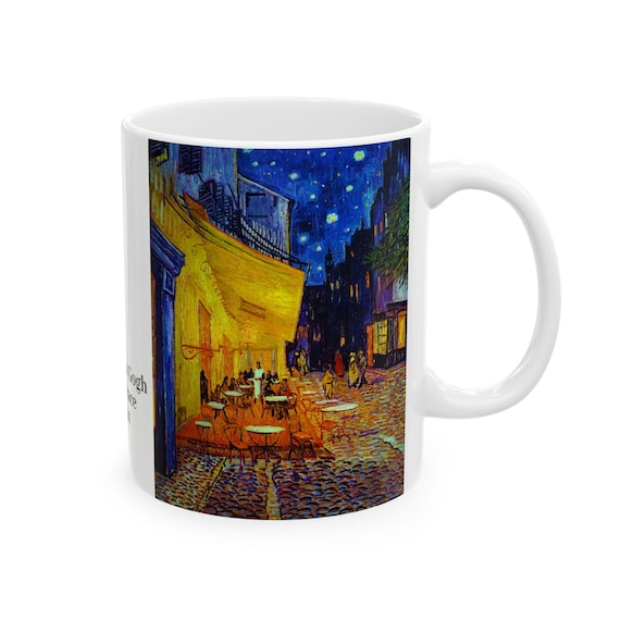 Vincent van Gogh Coffee Mug, Cafe Terrace at Night, 11oz, 15oz, Art Lover Gift, Fine Art Mug