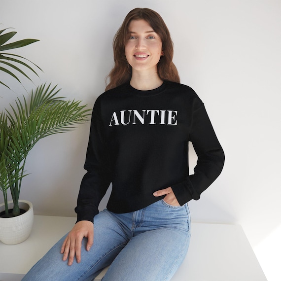 Gift for Aunt, Auntie Sweatshirt, Aunt Birthday Gift, Pregnancy Reveal, Thank You Aunt Sweatshirt