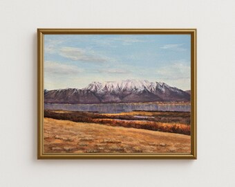 Monte Timp: reproducción de mi pintura original.