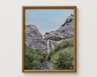 Cascate del Velo Nuziale - riproduzione del mio dipinto originale