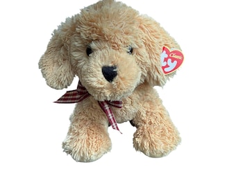 Ty Classic Goldwyn Plush Dog Unisex Medium Tan