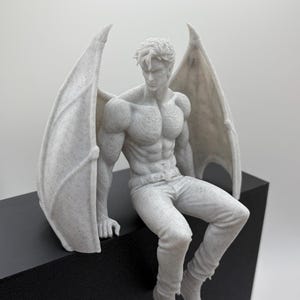 Fae High Lord & Huntress Shelf Sitters | BookTok Decor Gift | Romantasy Bookish Buddies | High Court Faeries Winged Fae Male