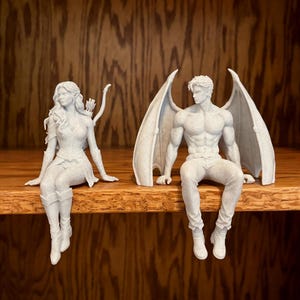 Fae High Lord & Huntress Shelf Sitters | BookTok Decor Gift | Romantasy Bookish Buddies | High Court Faeries bild 1