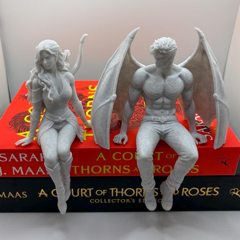 Fae High Lord & Huntress Shelf Sitters | BookTok Decor Gift | Romantasy Bookish Buddies | High Court Faeries bild 6
