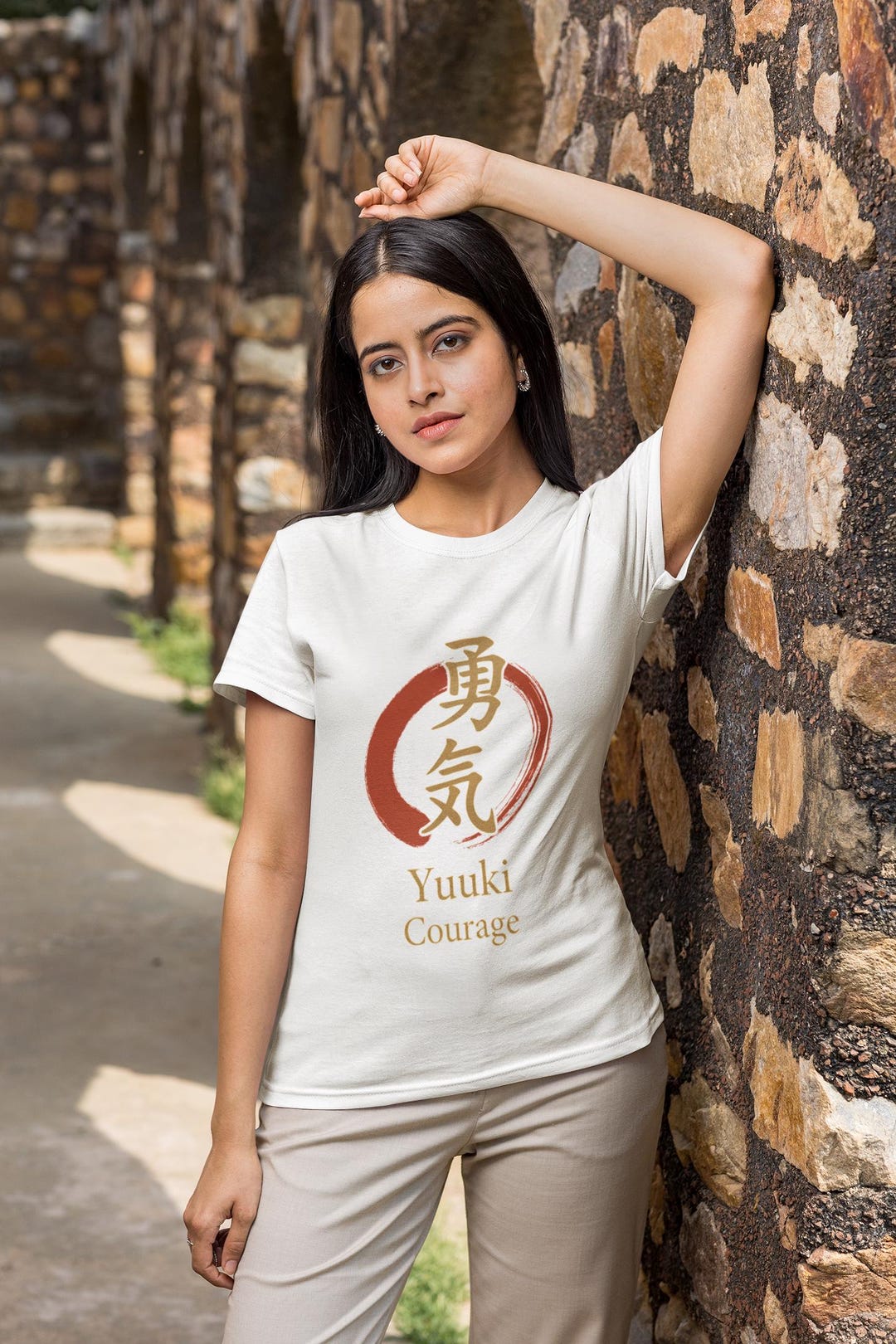 Yuuki Symbol Yuuki Courage Kanji T-shirt, Japanese Zen Symbol Enso Circle Tee - Etsy