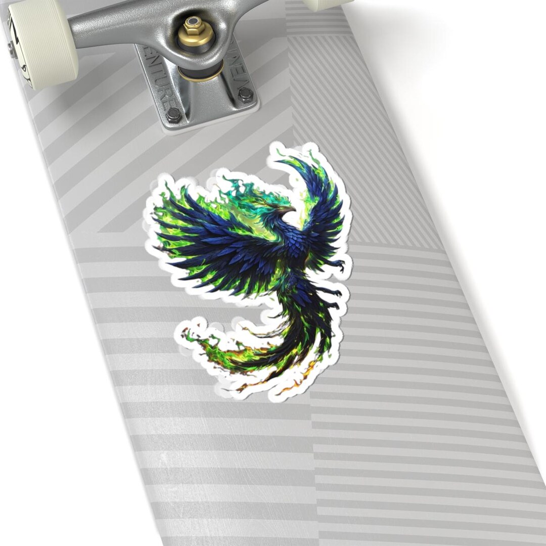 Colorful Phoenix Sticker Vibrant Kiss-cut Fantasy Vinyl Decal for ...