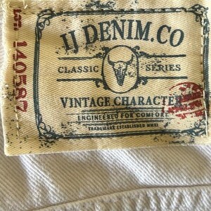 Vaqueros desgastados blancos ajustados Buffalo David Bitton Spencer 31x32 imagen 6