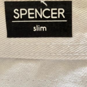 Vaqueros desgastados blancos ajustados Buffalo David Bitton Spencer 31x32 imagen 7