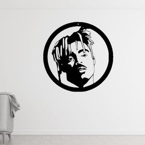 Juice WRLD Silhouette DXF File – Rap Legend Wall Art for Laser Cut, CNC, waterjet