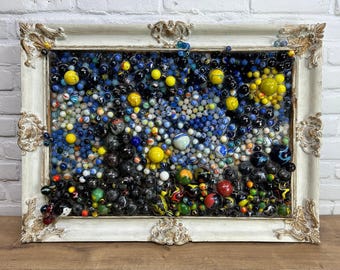 Starry Night of Marbles - Original artwork - Also available as printed version