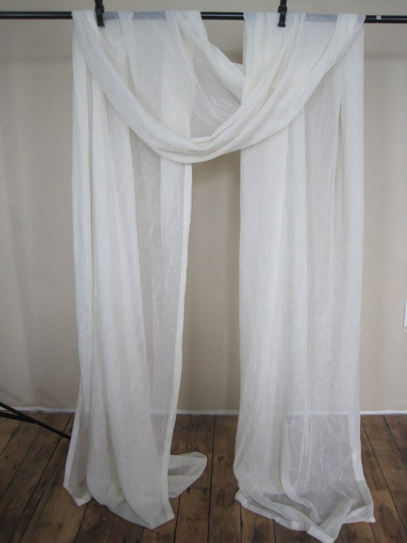 Jc Penney Curtain Lace Panel Textured 51 5w X 218 Etsy
