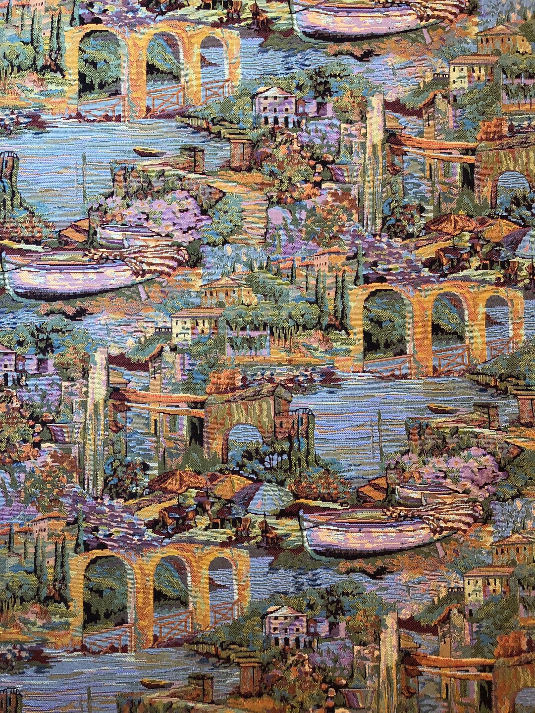 Still Life in Nepal Upholstery Tapestry Toile Fabric 1 Yard 78 Wide