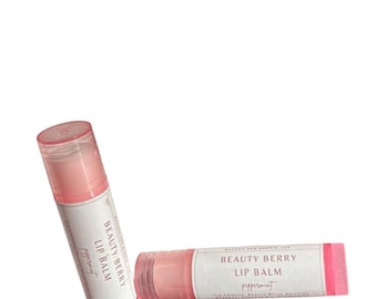 Beauty Berry Lip Balm | Natural Lip Moisturizer | Herbal Lip Care| Beeswax Lip Balm | Dry Lips Treatment| Small Batch Botanical
