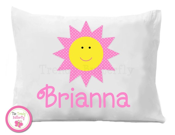 Personalized Sunshine Sun Pillow Case Sunshine Personalized Pillow Case Il_570xn