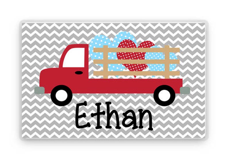 Personalized Valentine's Day Placemat Laminated Placemat Etsy