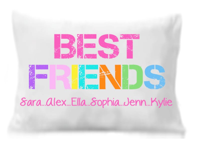 Best Friends Pillow Case Personalized Pillowcase Best Etsy