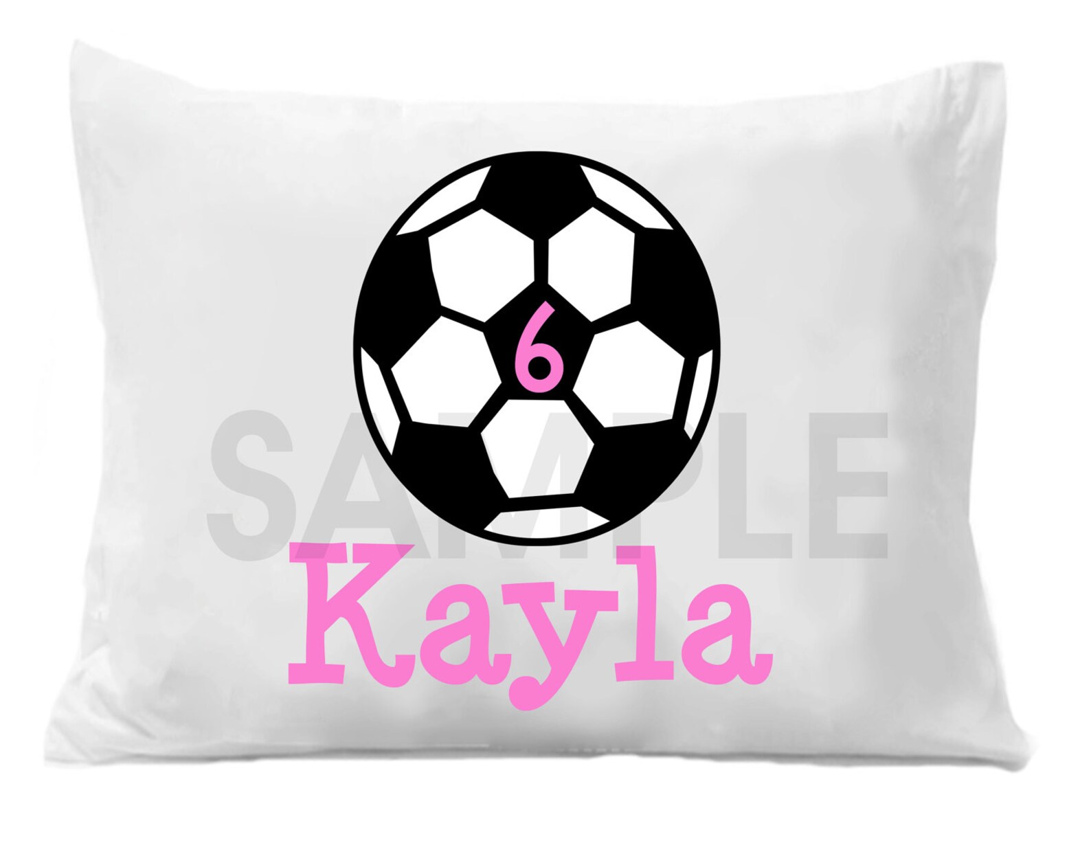 Soccer Personalized Pillow Case Kids Personalized Pillowcase Etsy