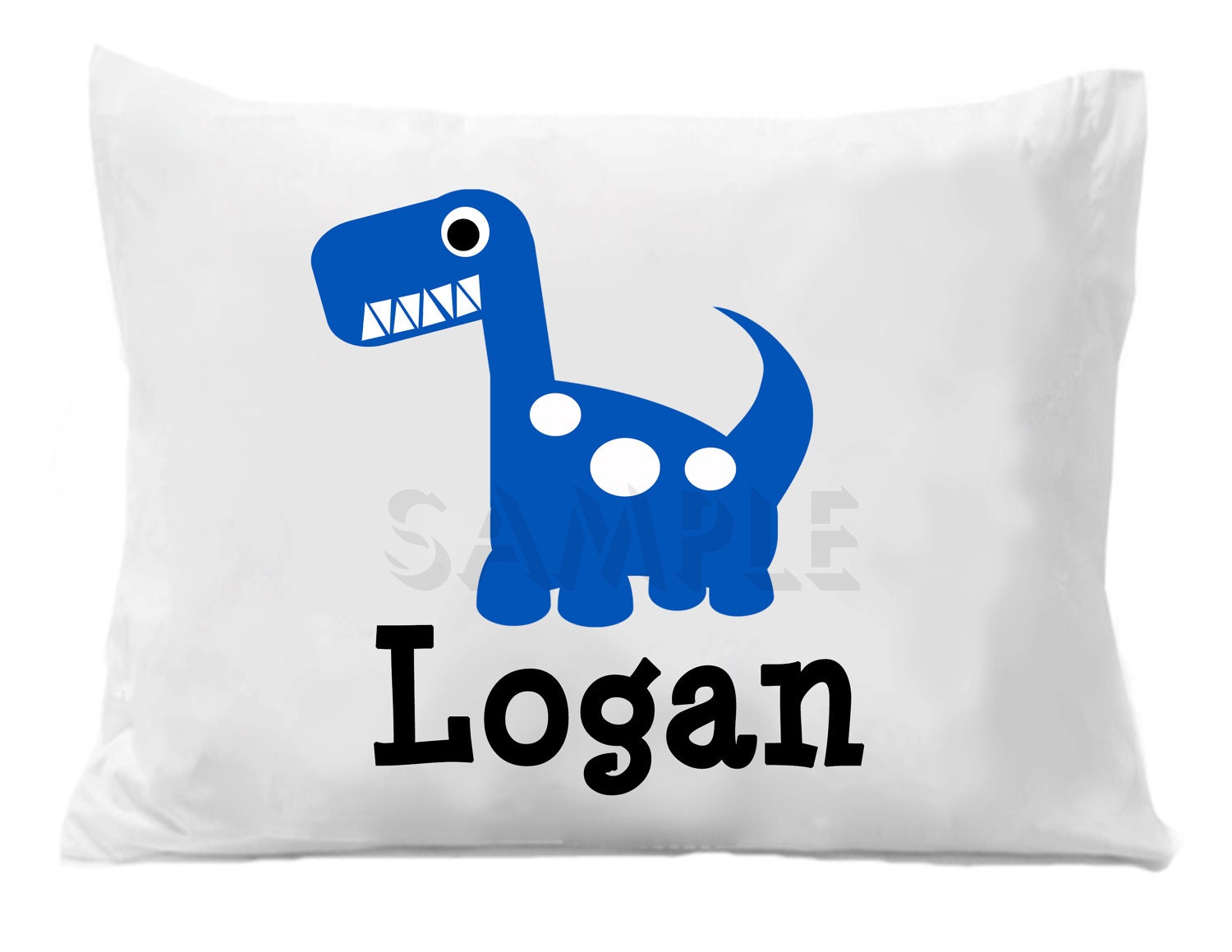 Dinosaur Pillow Case Personalized Pillowcase Girls or Boys Etsy