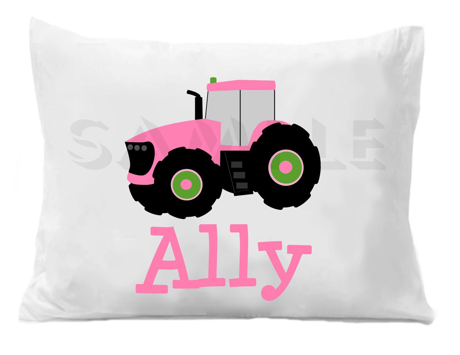 Farm Tractor Pillow Case Personalized Pillowcase Boys or Girls Etsy