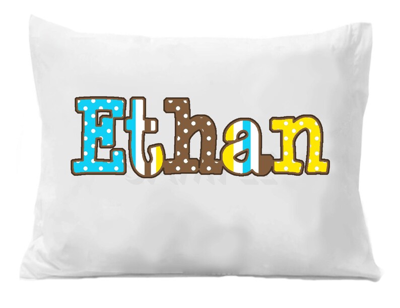 Cheetah Zebra Personalized Name Pillowcase Cheetah Zebra Personalized Pillow Case image 3