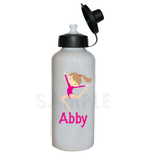 Gymnastics Water Bottle Gymnastic Personalized Water Bottle by The