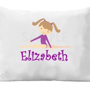体操用枕カバー パーソナライズされた体操用枕カバー 女の子