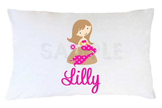 Mermaid Pillow Case, Mermaid Personalized Pillowcase Il_570xn