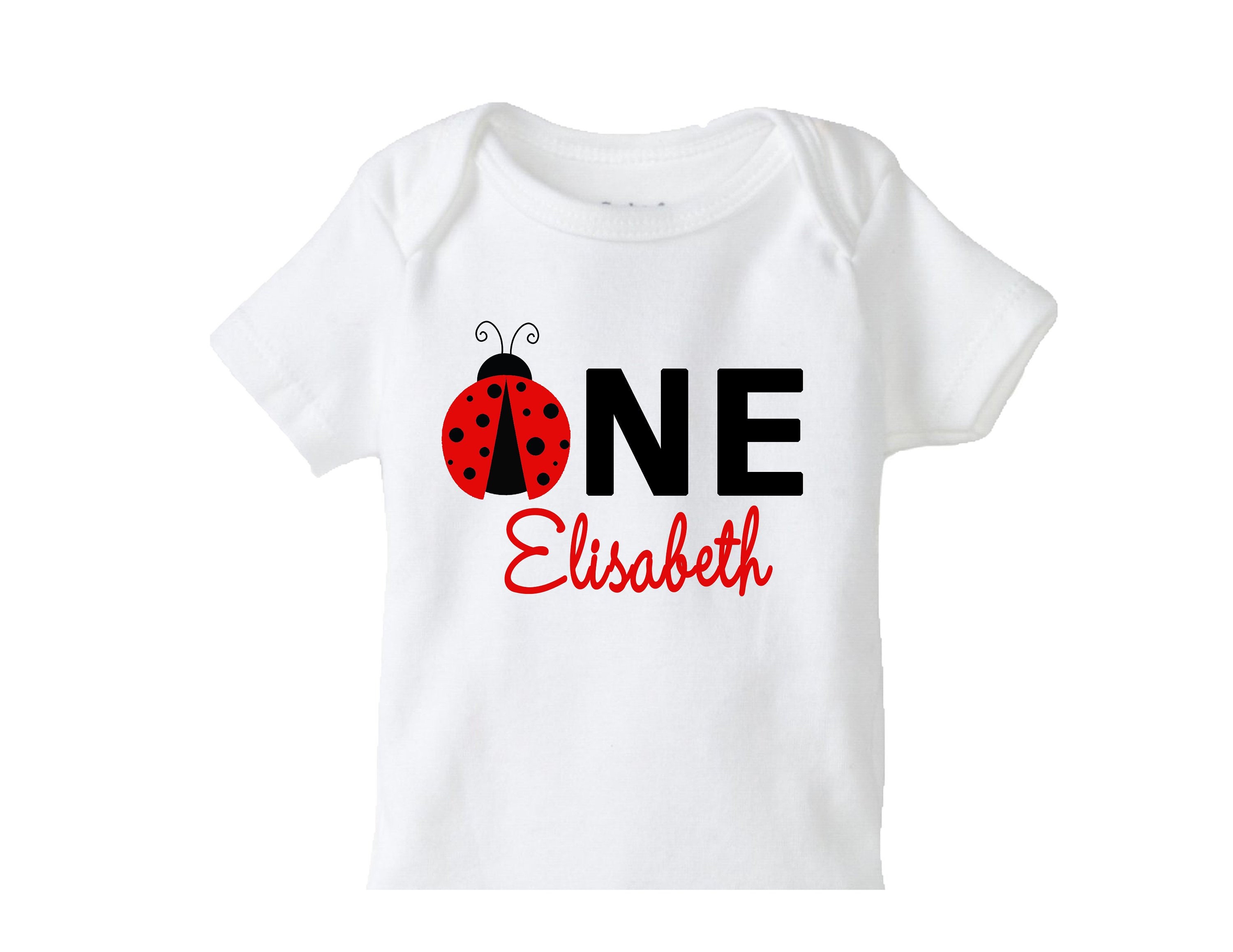 Ladybug Birthday Shirt Personalized 