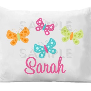 Butterfly Pillow Case Butterfly Personalized Pillowcase image 1