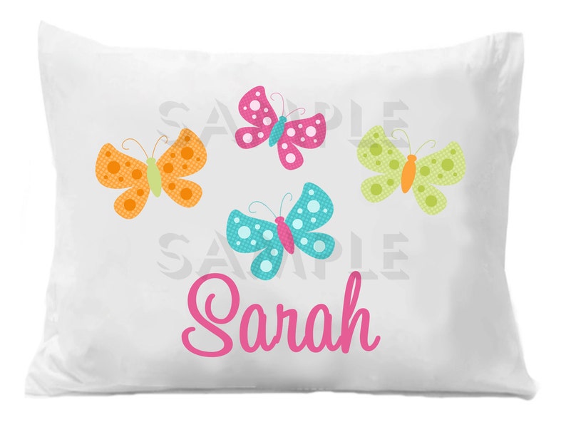 Butterfly Pillow Case Butterfly Personalized Pillowcase image 1