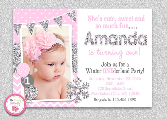 winter wonderland birthday invitation winter wonderland invitation snowflake birthday invites