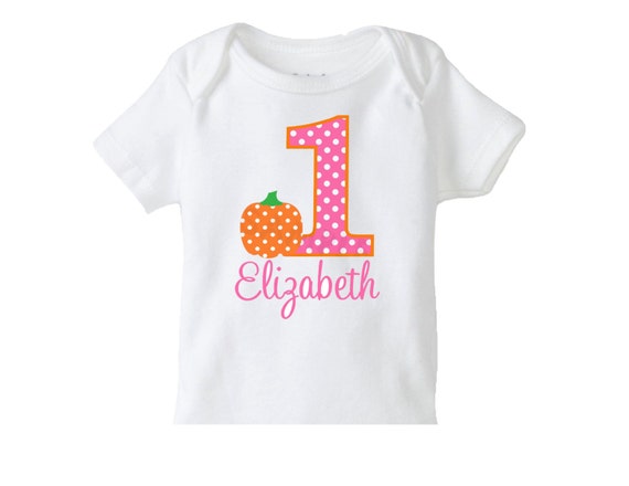 Fall Pumpkin Shirt , 1st Fall Halloween Birthday Tshirt or Bodysuit Boys or Girls Il_570xn