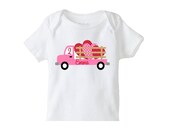 Valentines Day Truck Heart TShirt or Bodysuit Boys or Girls Il_170x135