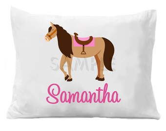 Horse Pillow Case Personalized Horse Pillow Case