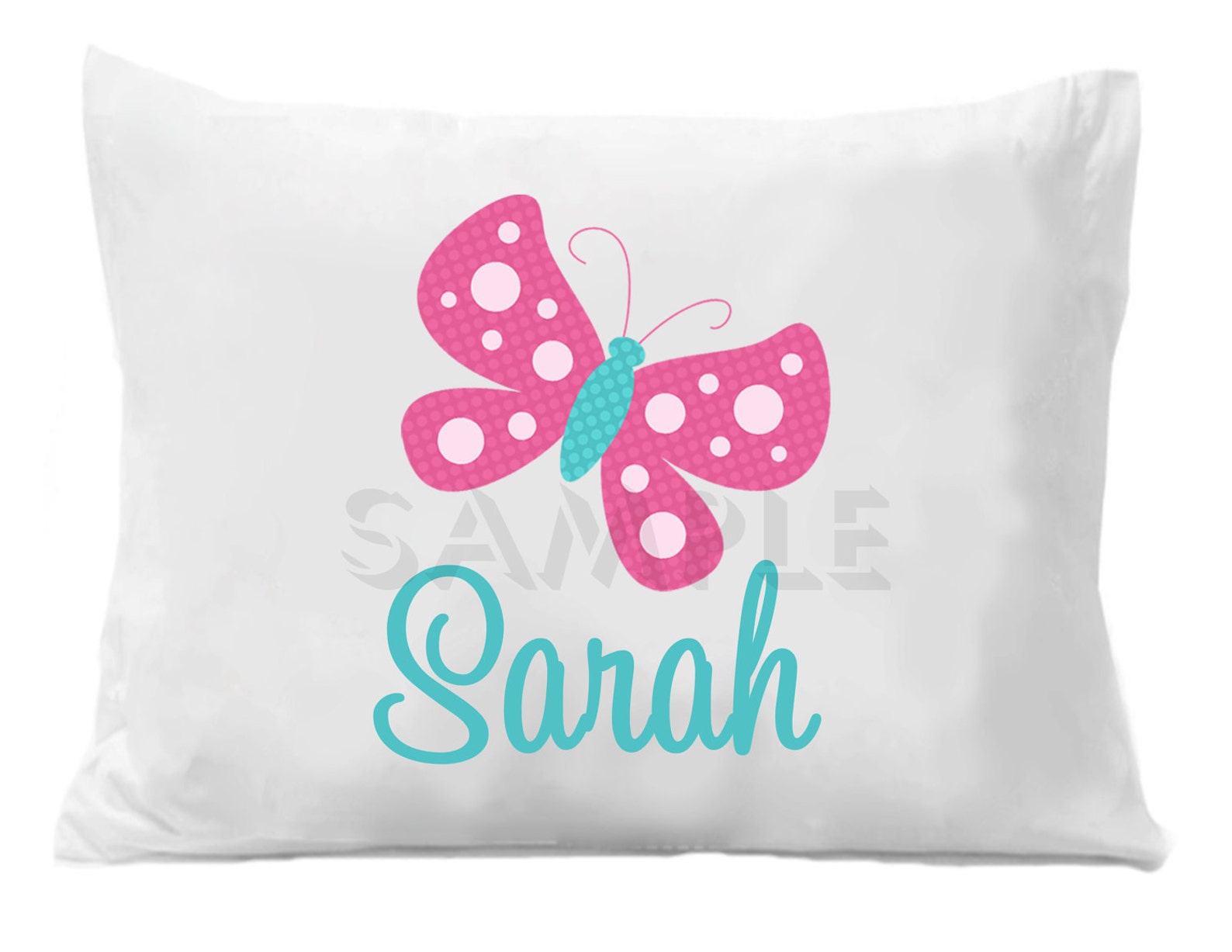 Butterfly Pillow Case Butterfly Personalized Pillowcase Etsy