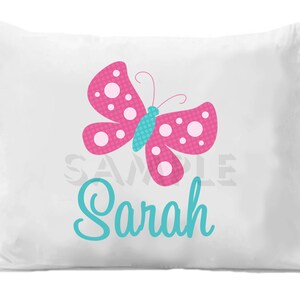 Butterfly Pillow Case Butterfly Personalized Pillowcase image 2