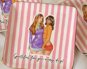 Personalized Bestie Photo Jewelry Dish, Best Friend Gift, Sister Gifts, Jewelry Dish Gifts For Best Friend, Soul Sister Gifts, Birthday Gift