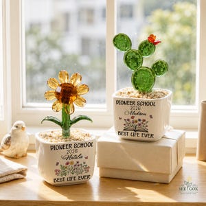 Pioneer School Mini Glass Flower Pot, Pioneer School Pot, Pioneer Gift, Best Life Ever, JW Pioneer School Gift, JW Gift, Pioneer 2026 Gifts image 7