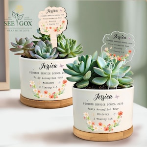 Personalized Pioneer School Plant Pot,Pioneer Service School,JW Pioneer Gifts,Best Life Ever Gift For Daughter, JW Gift Ideas, JW 2025 Gifts