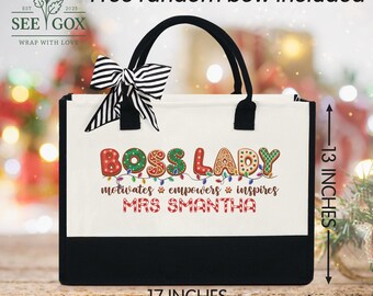 Personalized Boss Lady Tote Bag, Boss Lady Gift,boss Gift for