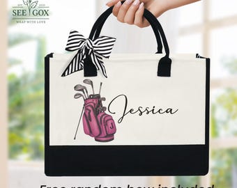Personalized Ladies Golf Bag, Golf Gift Women, Golfing Gift Ideas, Custom Golf Cart Bag, Golf Tote Bag, Golf Wristlet, Golf Lover Gift