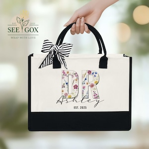 Gift for Doctor, Personalized Doctor Tote Bag, Doctor Graduation Gift, New Doctor Gift, Med School Grad Gift, PHD Graduate Gift, DR Tote Bag