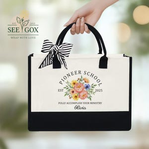 Personalized Pioneer School Tote Bag, JW Pioneer School 2025 Gift, Pioneer School Gift Bag, JW Pioneer Gift, JW Gift, Best Life Ever Bag