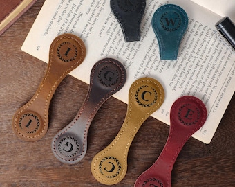 Personalized Leather Bookmark,Leather Magnetic Bookmark,Custom Leather Bookmark,Handmade, Bookmark Personalized,Book Lover Gift,Gift For Her