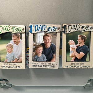 Custom Dad Photo Car Visor Clip, Drive Safe Zonneklep Clip, Vaderdagcadeau voor vader, Drive Safe Daddy, nieuwe vader cadeau, cadeau voor opa vader